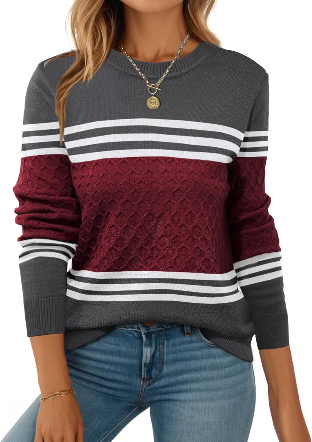 Zeagoo Womens Sweaters Long Sleeve Tops for Fall Fashion 2025