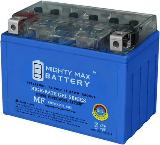 Mighty Max Battery YTZ14S GEL - Reliable 12V Motorcycle Power