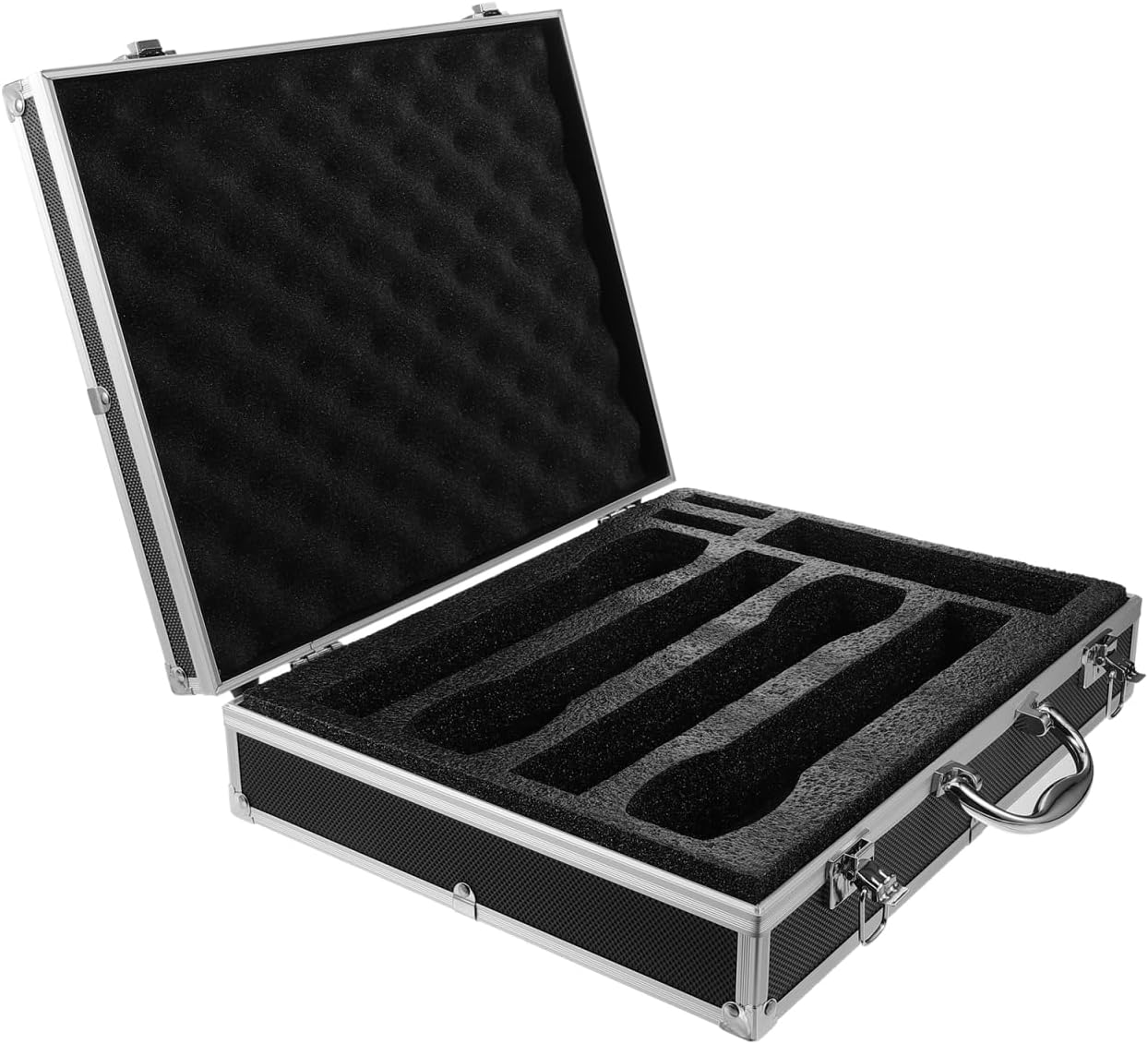 Handheld Microphone Case with Foam for Safe Storage and Travel