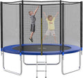 AOTOB Trampoline 8ft-15ft with Safety Enclosure Net - Stable Outdoor