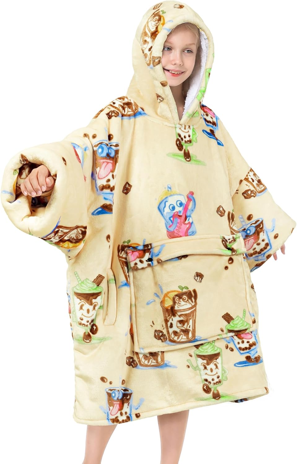 Narecte Kids Hoodie Blanket for Girls - Perfect Birthday Gift