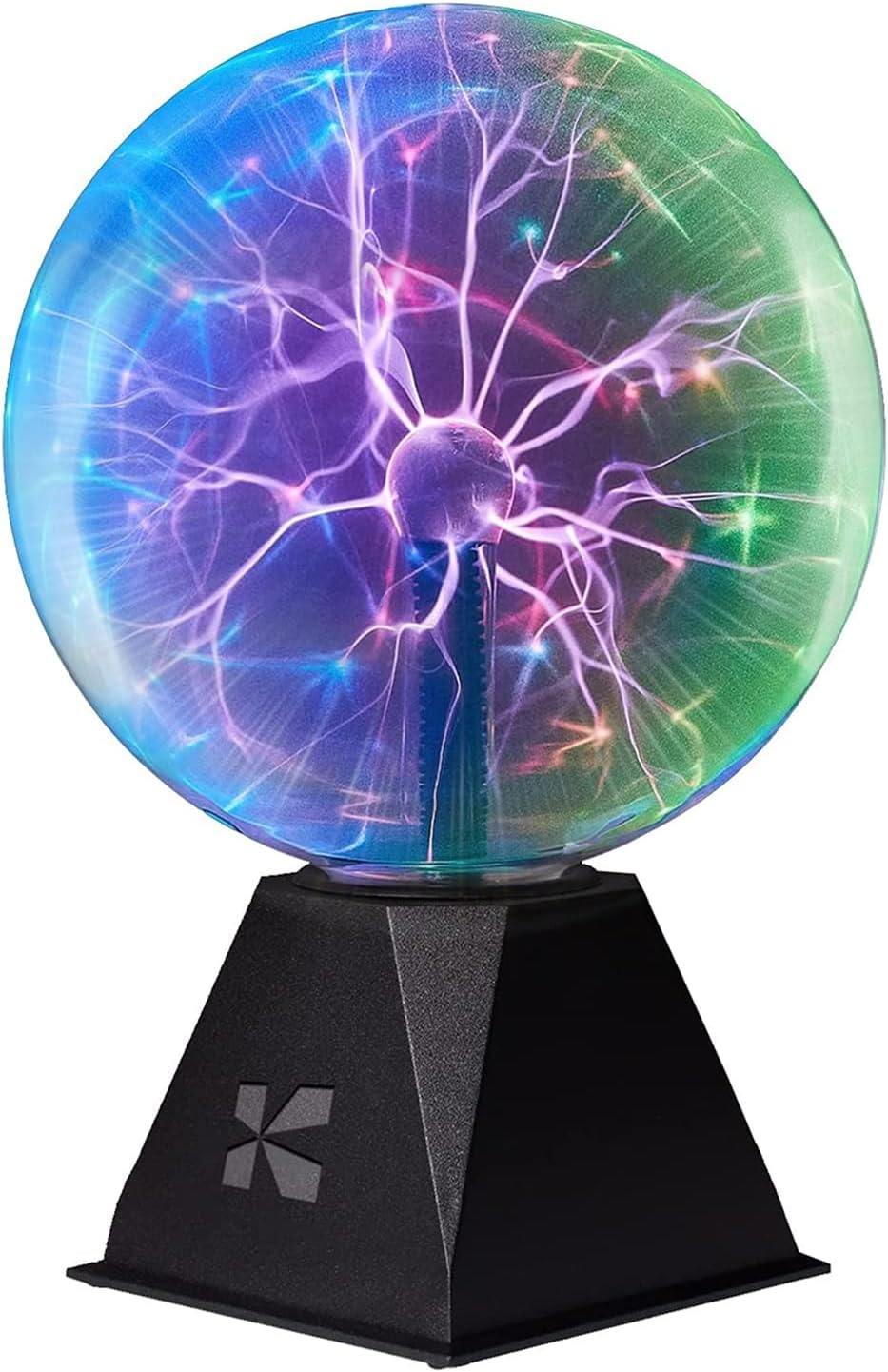 Katzco Colorful Plasma Ball - 8 Inch Interactive Light Show