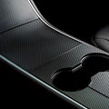 Center Console Wrap Cover Kit for Tesla Model 3 Model Y - Matte Carbon