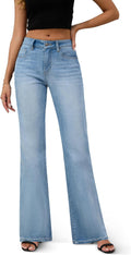 FLYING BANANA High Rise Wide Leg Baggy Denim Jeans - Comfortable Flare