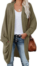 ZoeAce Women's Open Front Knit Cardigan for Cozy Everyday Wear