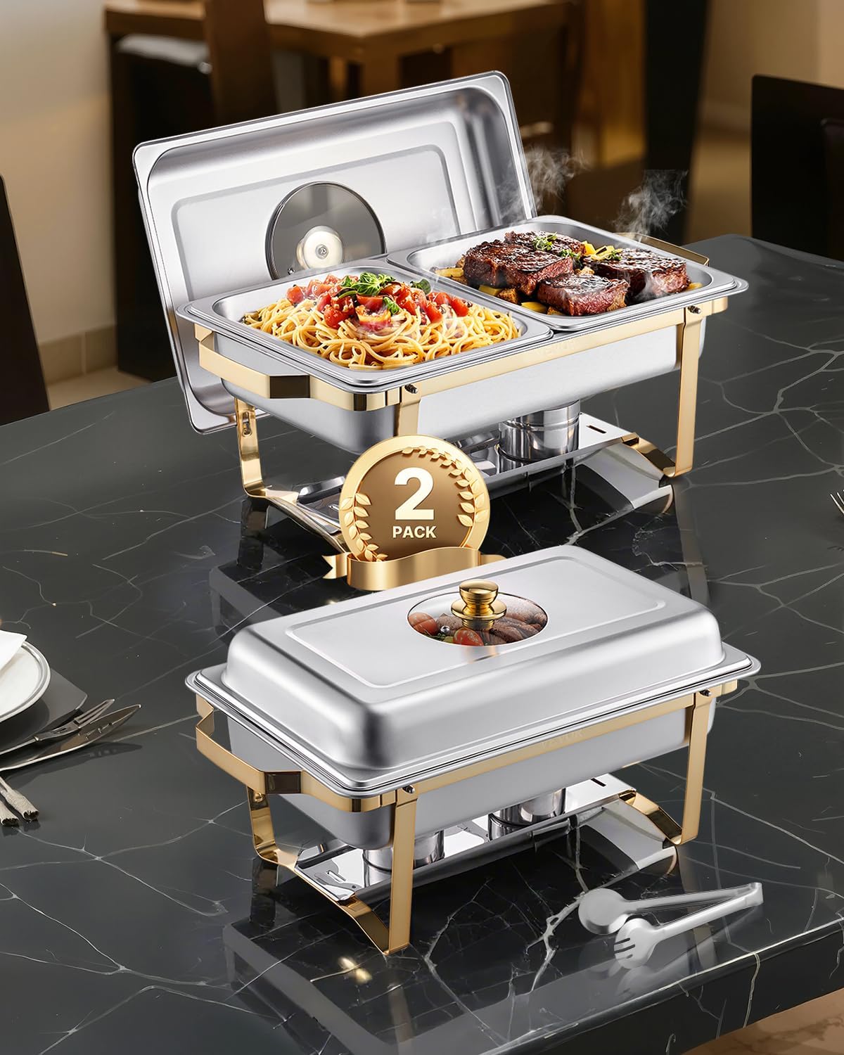 VEVOR Chafing Dish Buffet Set for Elegant Catering Events