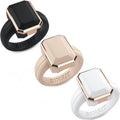 Rinfit Women's Silicone Rings - Comfortable Emerald Promise Ring Shoes