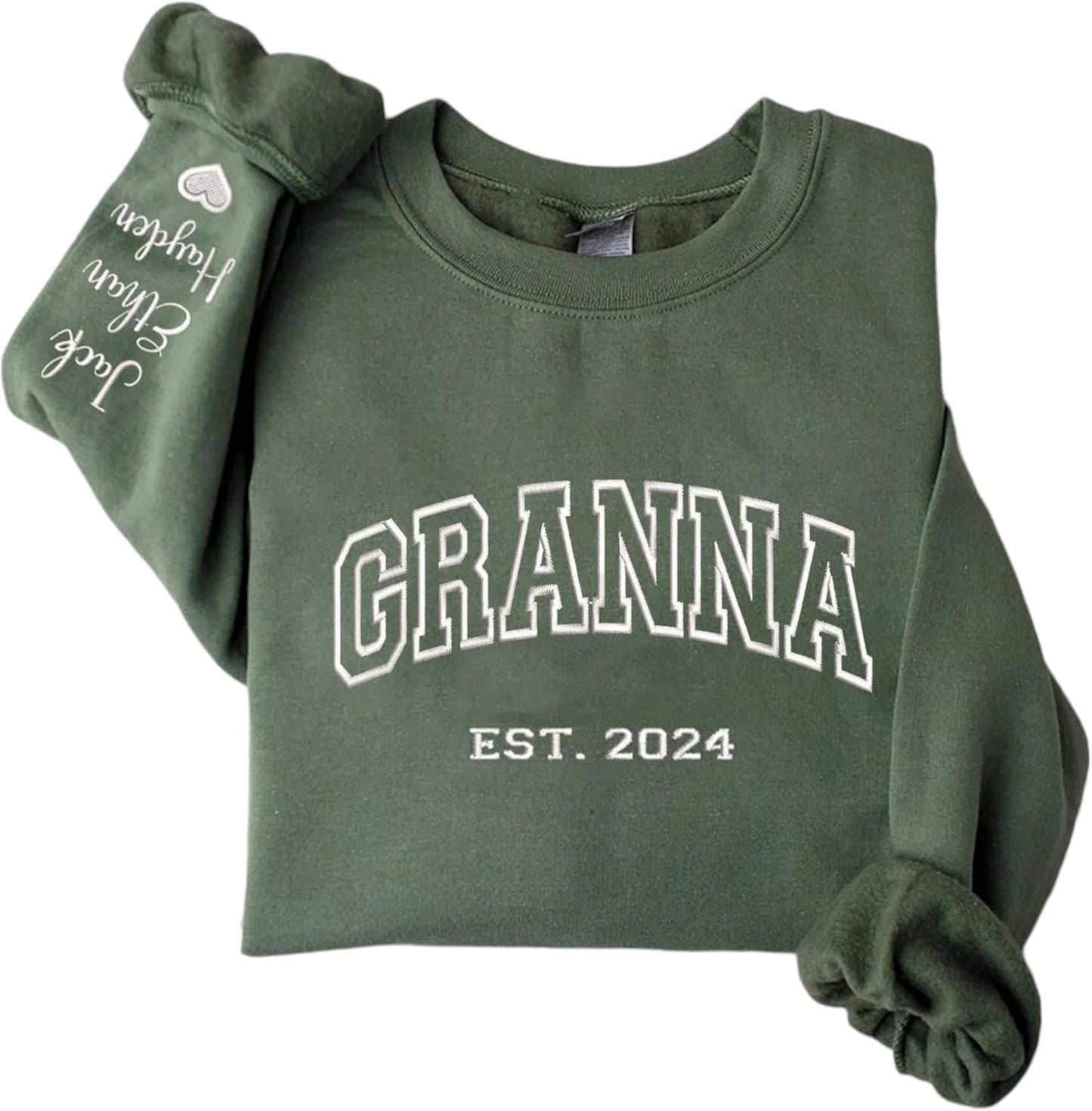 Custom Grandma Sweatshirt with Kids' Names - Heartfelt Mother's Day Gift!