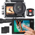 Action Camera 4K 60FPS with Touch Screen - Waterproof Sports Cam