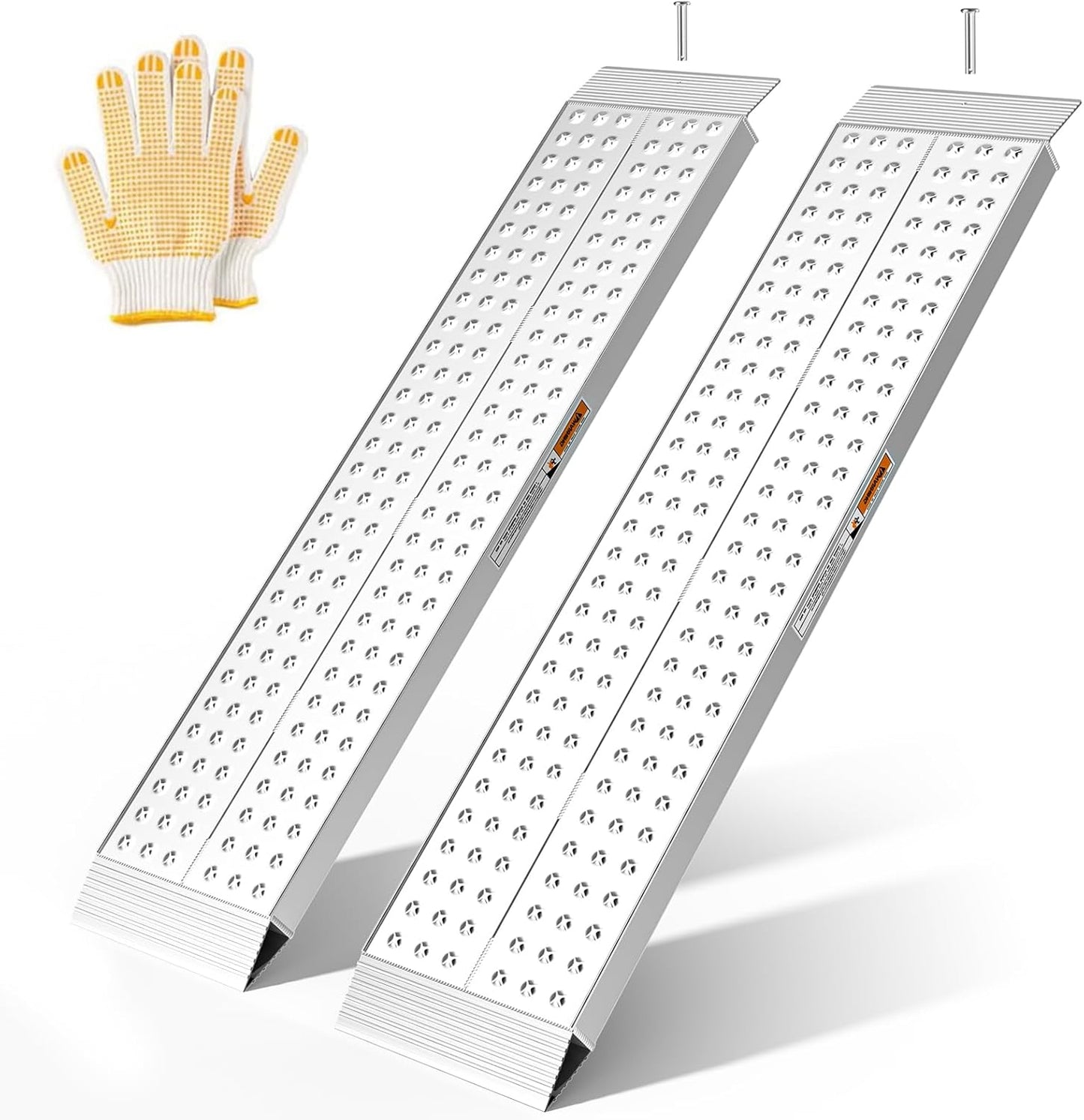 Aluminum Shed Ramp 55in L x 12in W for ATV and Lawn Mower