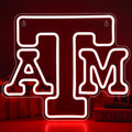 University Neon Sign for Wall Decor - Red College LED Logo Light