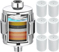 Yodel Shower Filter with 6 Cartridge Chrome - Softens Hard Water