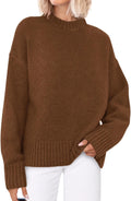 PRETTYGARDEN Womens Oversized Crewneck Sweater - Cozy Fall Staple