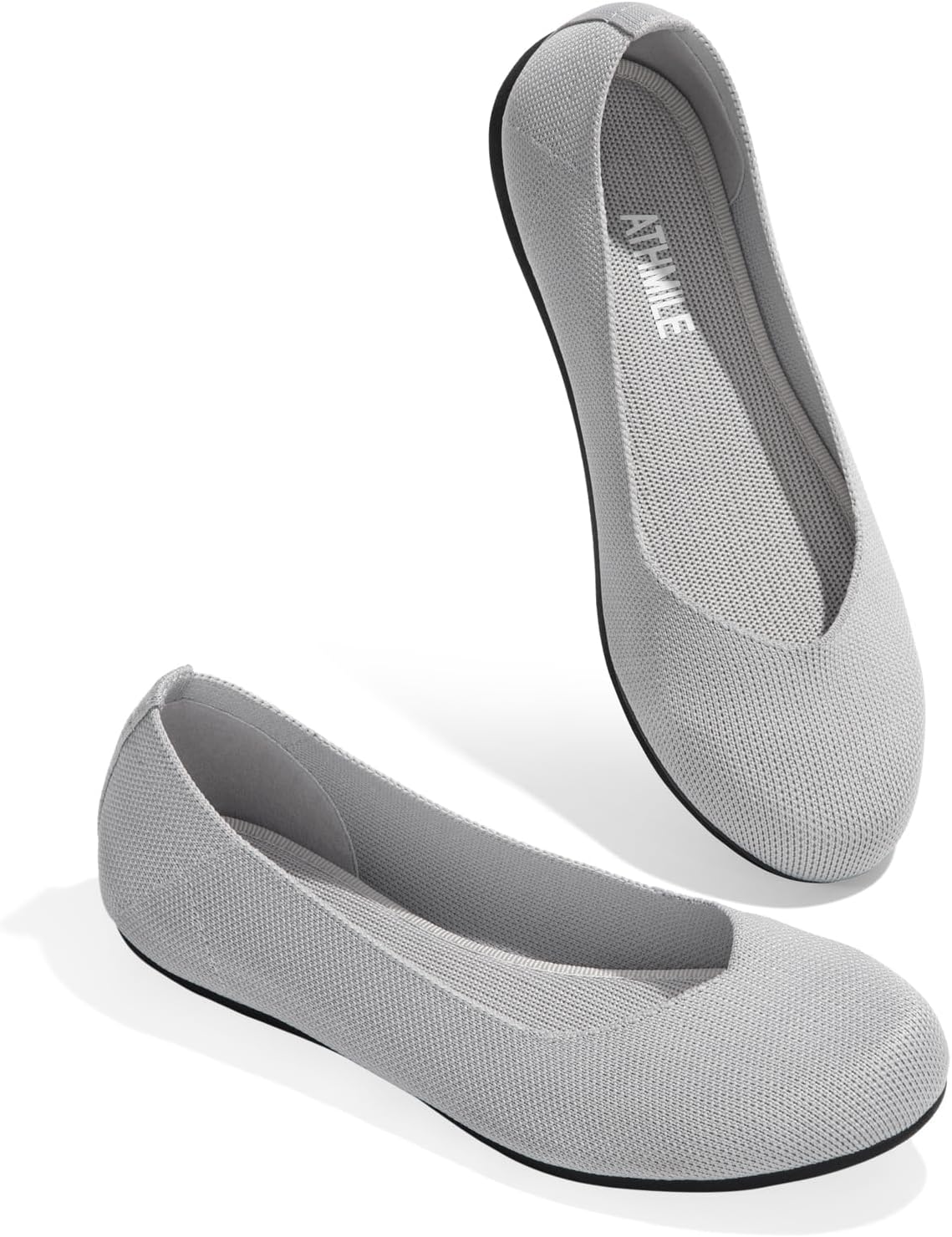 ATHMILE Women's Flat Ballet Shoes for Comfort and Style