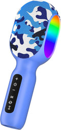 Karaoke Microphone Machine for Kids - Portable Bluetooth Mic
