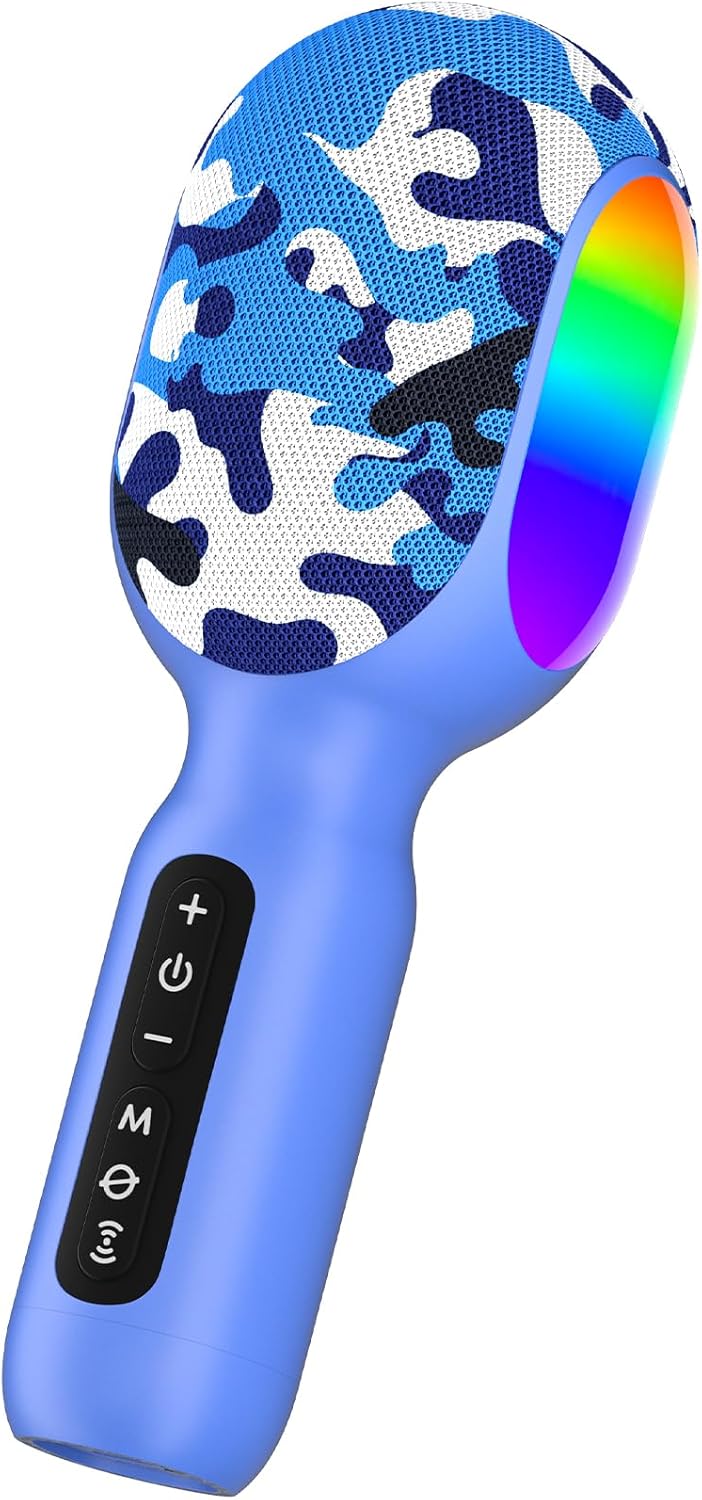 Karaoke Microphone Machine for Kids with LED Light Fun