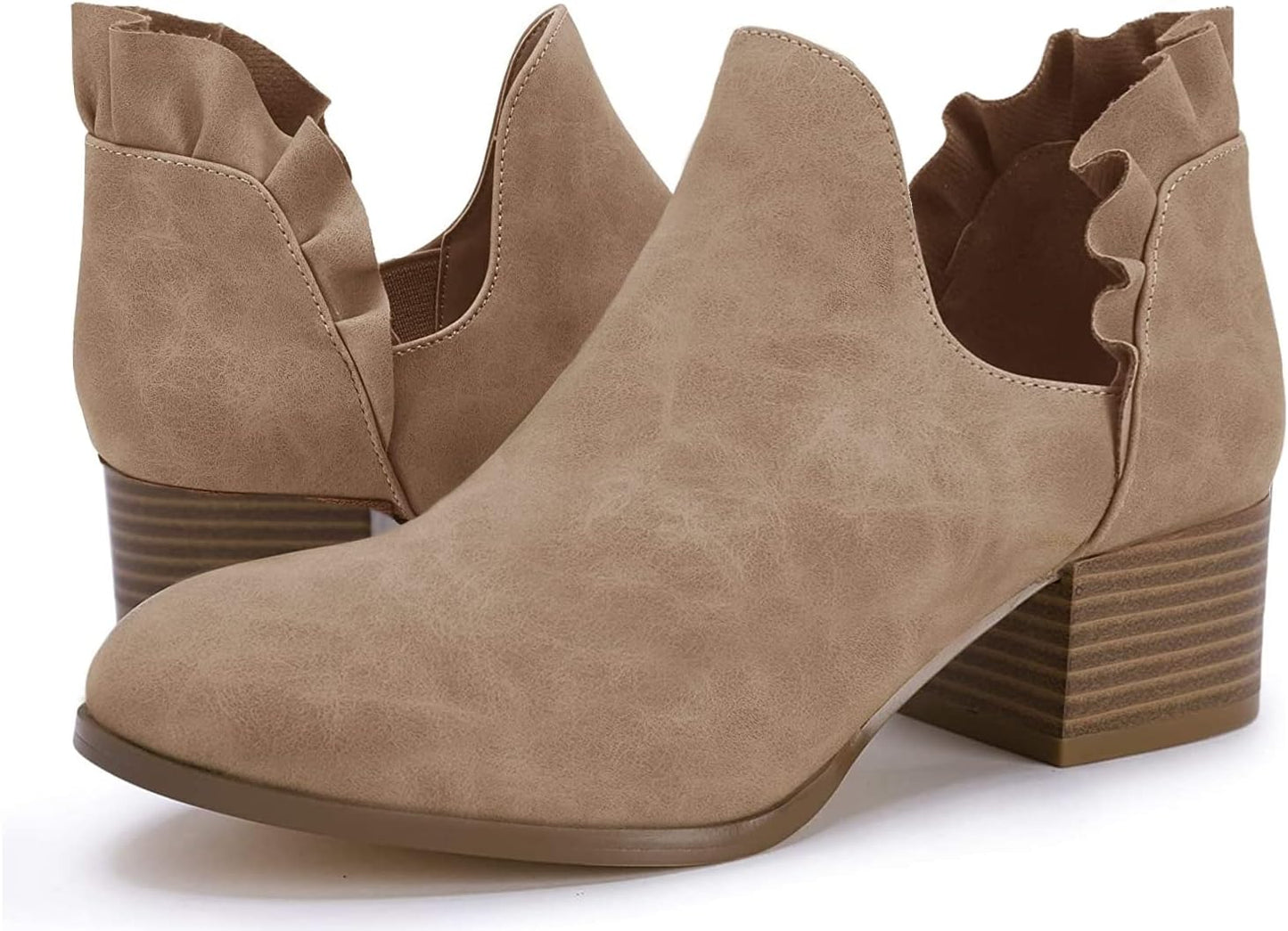 Fashare Womens Fall Cutout Booties for Stylish Comfort