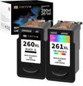 JINTUM 260 and 261 Ink Cartridge Compatible with Canon 260XL and 261XL
