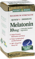 Nature's Bounty Melatonin 10 mg Quick Dissolve Tablets - Fast Sleep