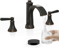 Waterfall Bathroom Faucet 3 Hole Oil Rubbed Bronze - Elegant Waterfall