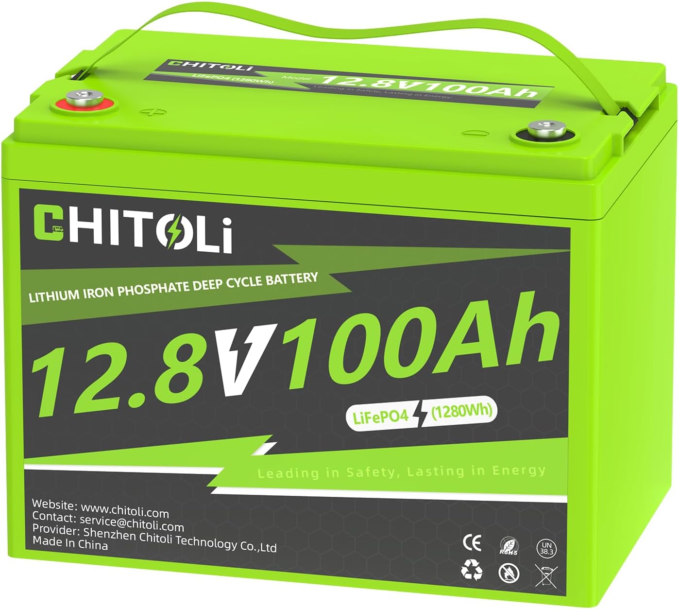 12V 100Ah LiFePO4 Battery for RV, Marine, and Home Energy Use