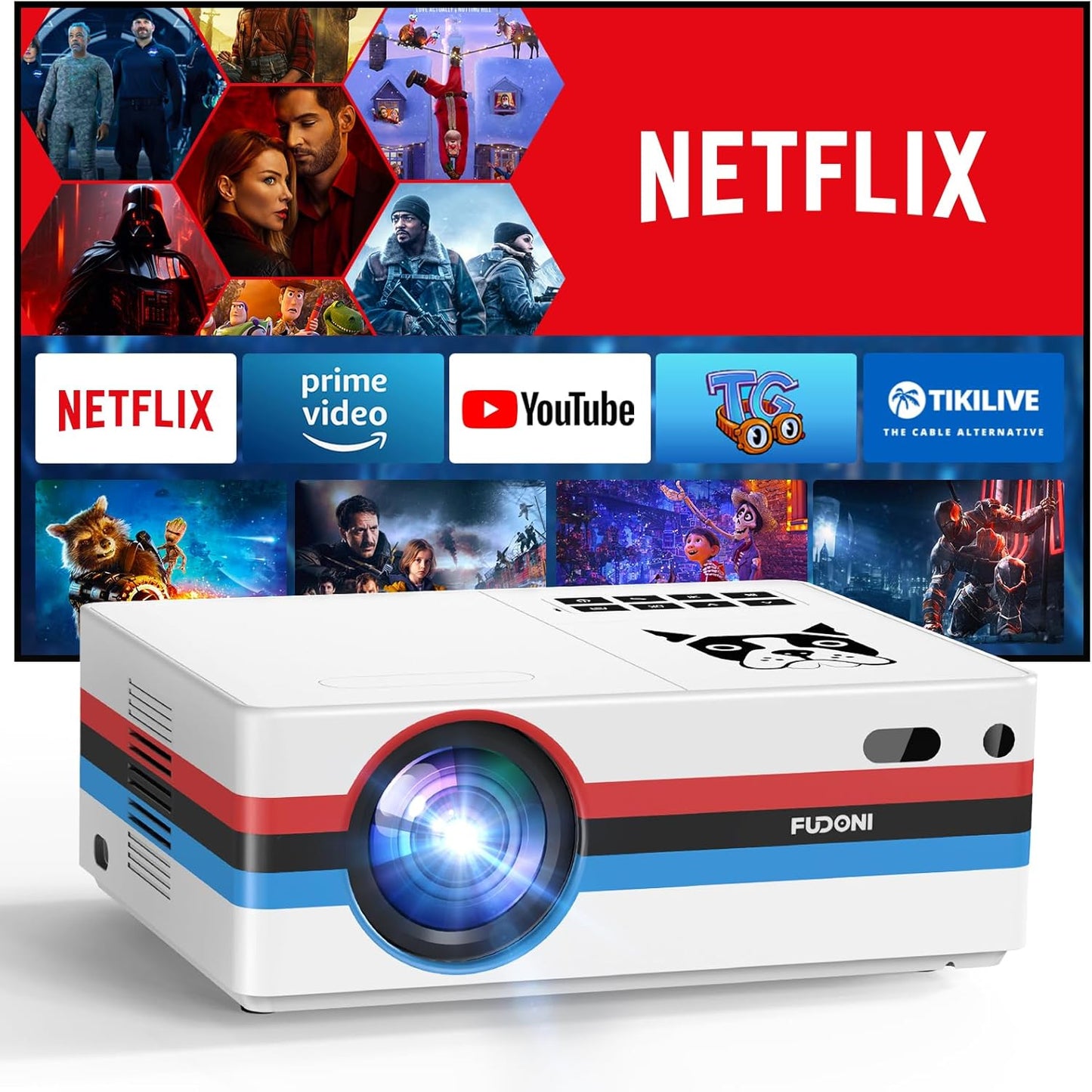Immerse in Cinematic Brilliance - FUDONI 4K Smart Projector