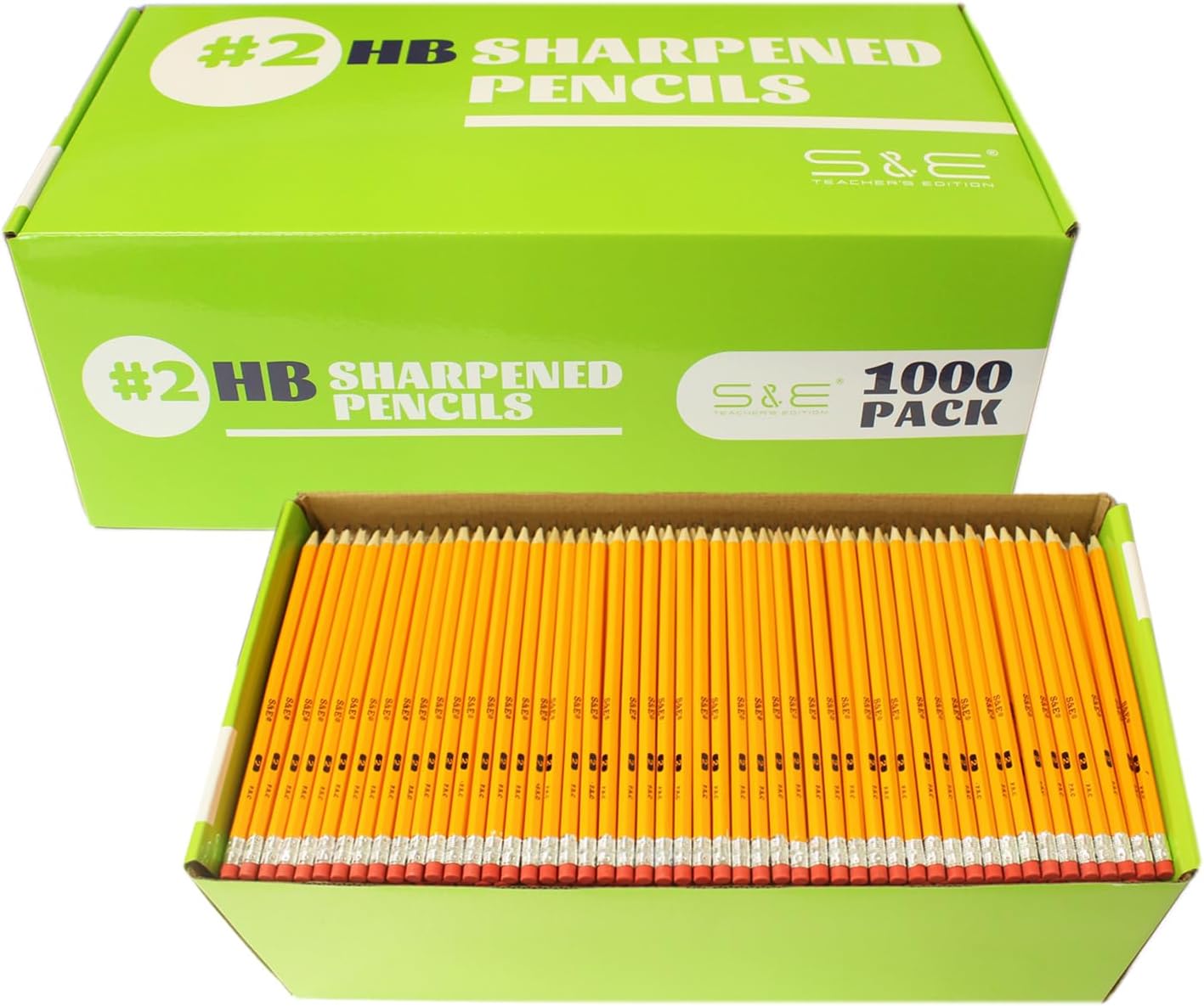 S & E TEACHER'S EDITION #2 Pencils Bulk Box for School Use