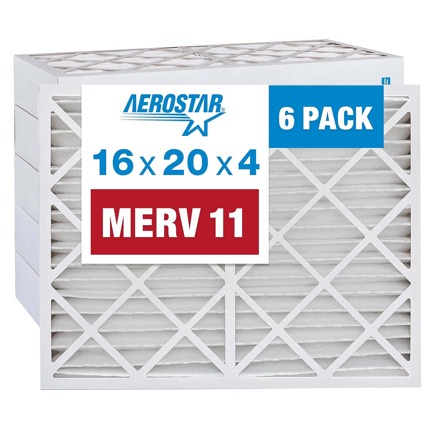 Aerostar 16x20x4 MERV 11 Filters for Cleaner Air Quality