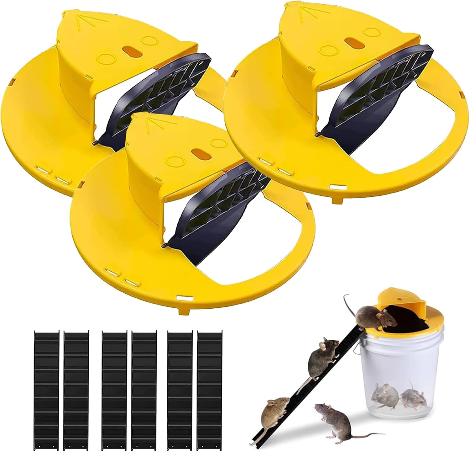 Automatic Reset Mouse Trap x3 | Humane & Reusable | WVMAKEADI