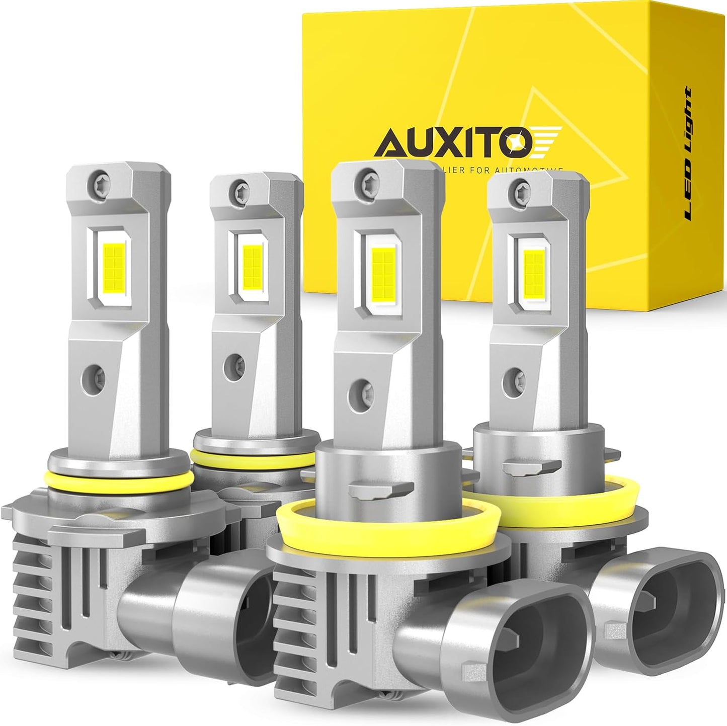 AUXITO 9005 H11 Fog Light Bulbs 50000ML 6500K Cool White