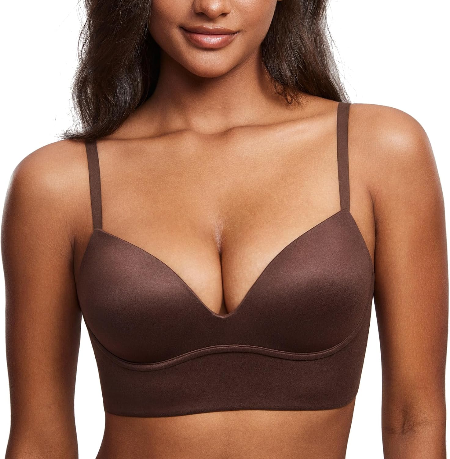 DOBREVA Women's Push Up Wireless Bra for Ultimate Comfort