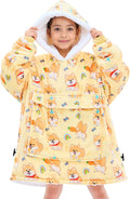 Wearable Blanket Hoodie Kids Oversized Sweatshirt - Warm Sherpa