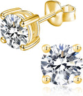 Moissanite Stud Earrings for Women in Sterling Silver - 1-3CT