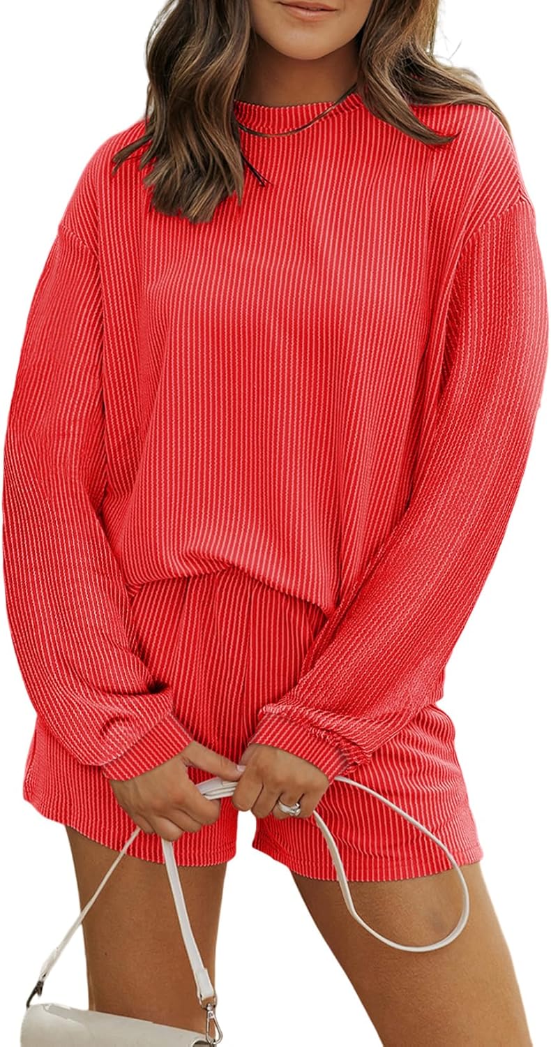 MARZXIN Women's Summer Tracksuit Ribbed Knit Lounge Set Review