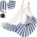 Hammock Chair Hanging Chair with Foot Rest and 2 Cushions