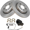 TRQ Rear Brake Pad & Rotor Kit for 2012-2013 Audi A6 Quattro