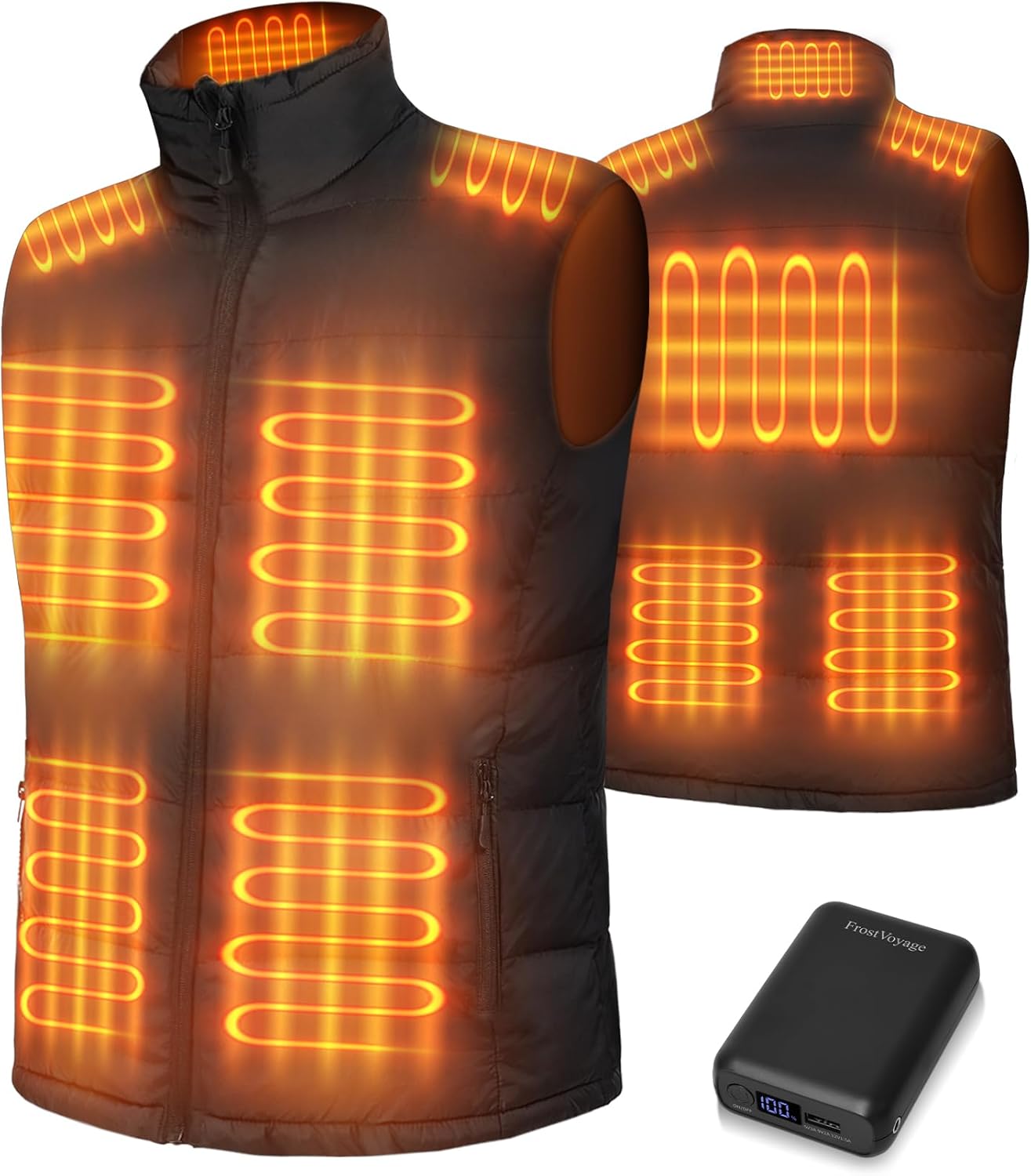 Men's Heated Vest with 10 Heating Zones for Ultimate Comfort