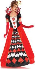 Queen of Hearts Deluxe Card Suit Ball Gown Costume - Wonderland Ready