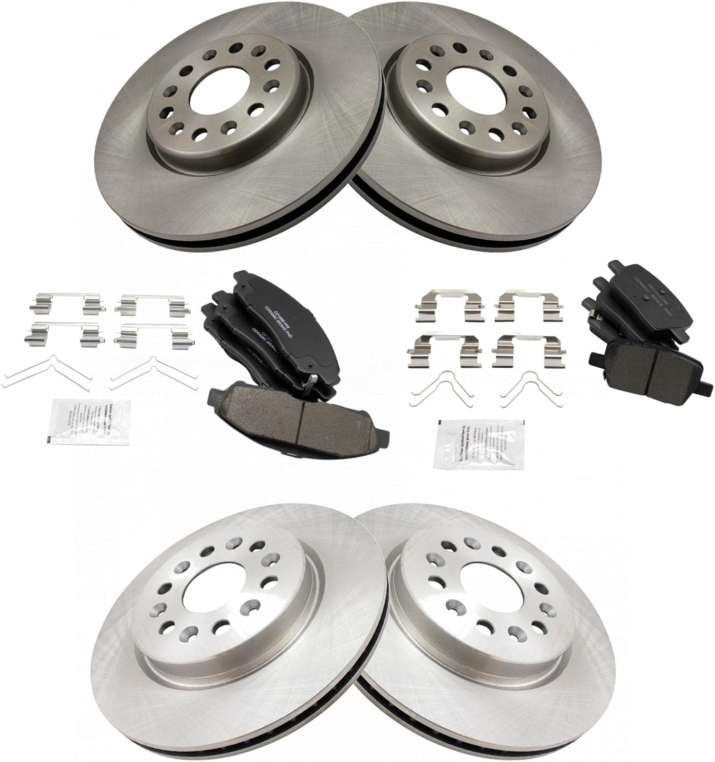 TRQ Brake Pad & Rotor Kit for 2018-2020 Buick Enclave & More