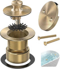 Champagne Brushed Gold Bronze Bathtub Drain - Hair Catcher & Overflow
