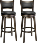 PrimeZone Swivel Bar Stools Set of 2 32 in Bar Height - Comfortable