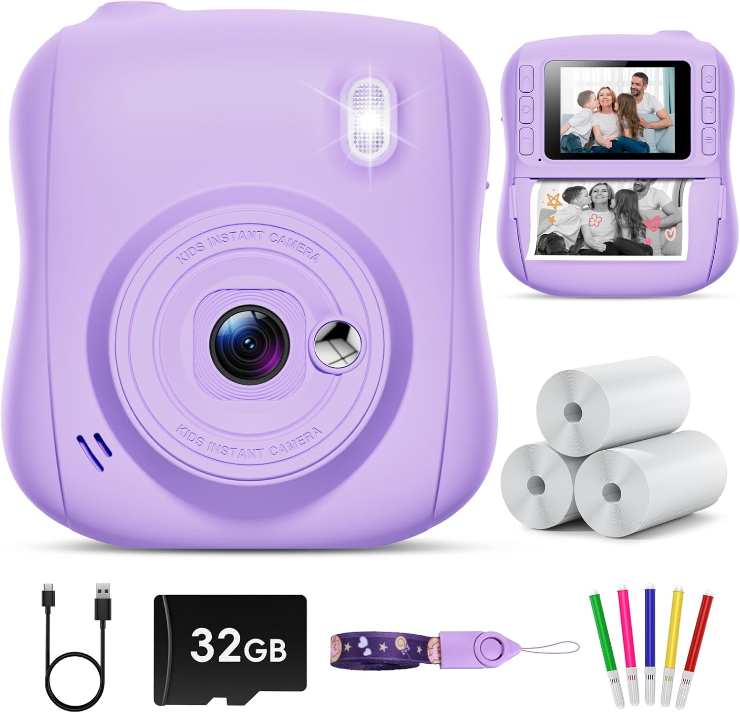 Instant Print Camera for Kids - Fun Digital Photography Toy