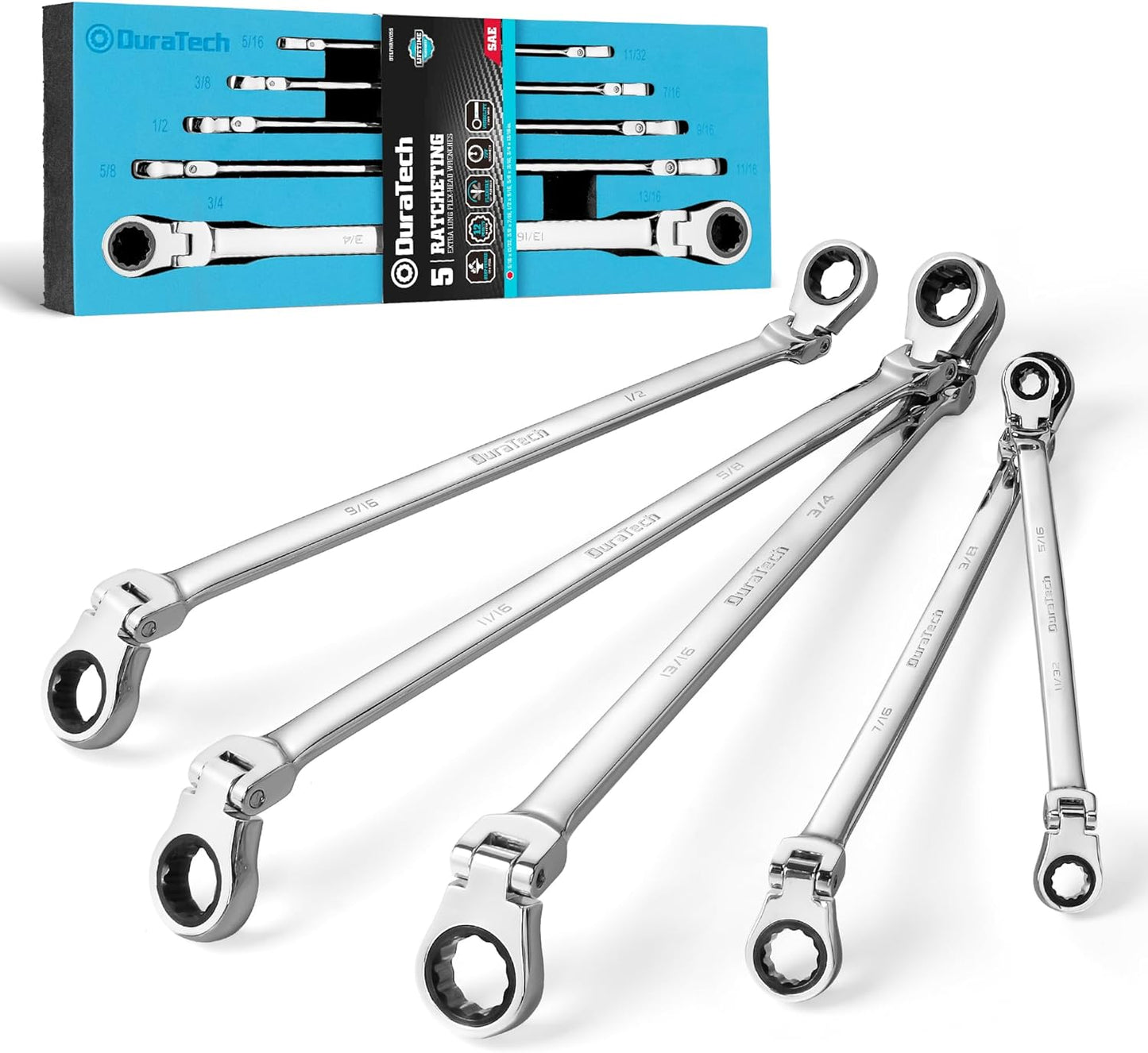 DURATECH Extra Long Flex-Head Ratcheting Wrench Set Review