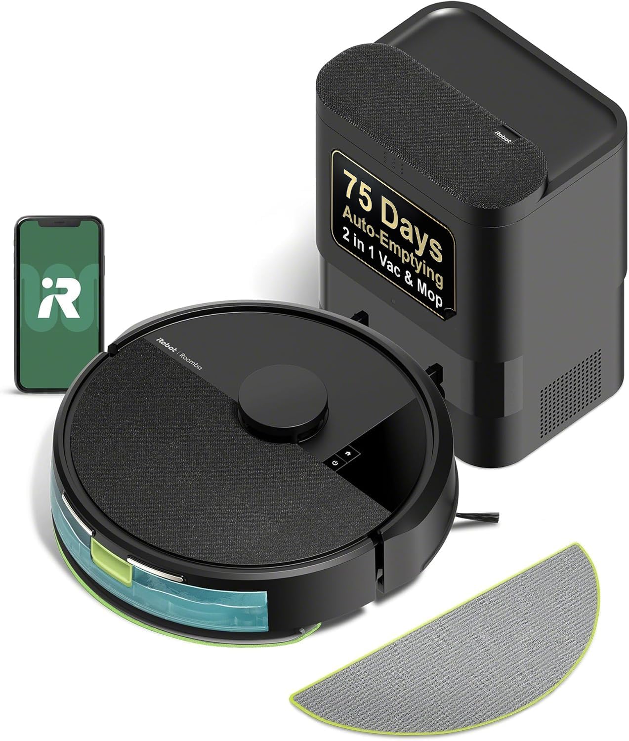 iRobot Roomba 104 2in1 Vacuum & Mop Robot for Pet Hair