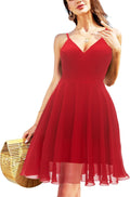 Ellames Women's 2025 Summer Spaghetti Strap V Neck Dress - Flowy