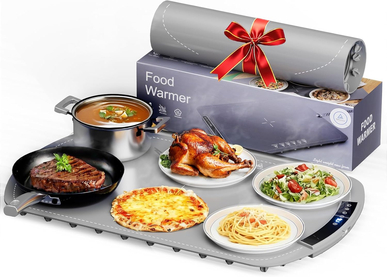 Food Warming Mat with 7-Level Temp Control and Fast Heating