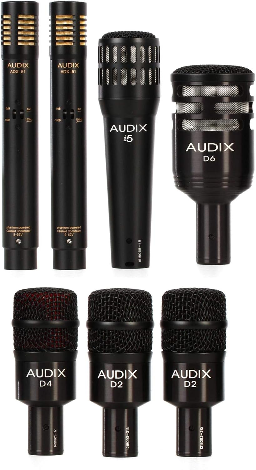 AUDIX DP7 Drum Mic Package for Studio and Live Sound Use