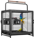 VIVOHOME 19 Inch Wrought Iron Bird Travel Carrier Cage - Portable