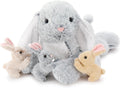 Large Bunny Stuffed Animal 24in - Cuddly Mommy Bunny with 3 Surprise