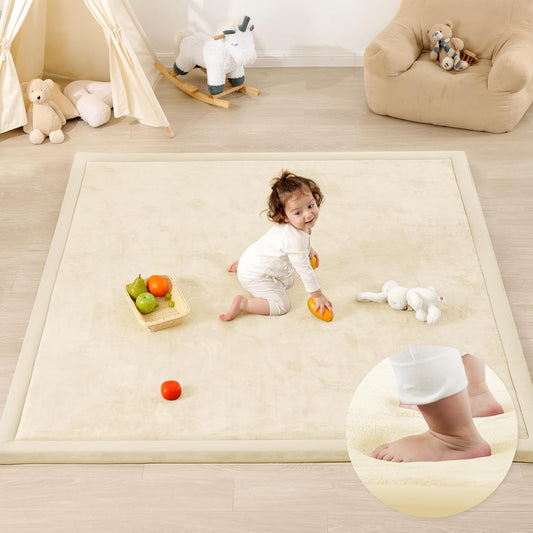 1.3 Thick Baby Play Mat for Safe Tummy Time and Crawling